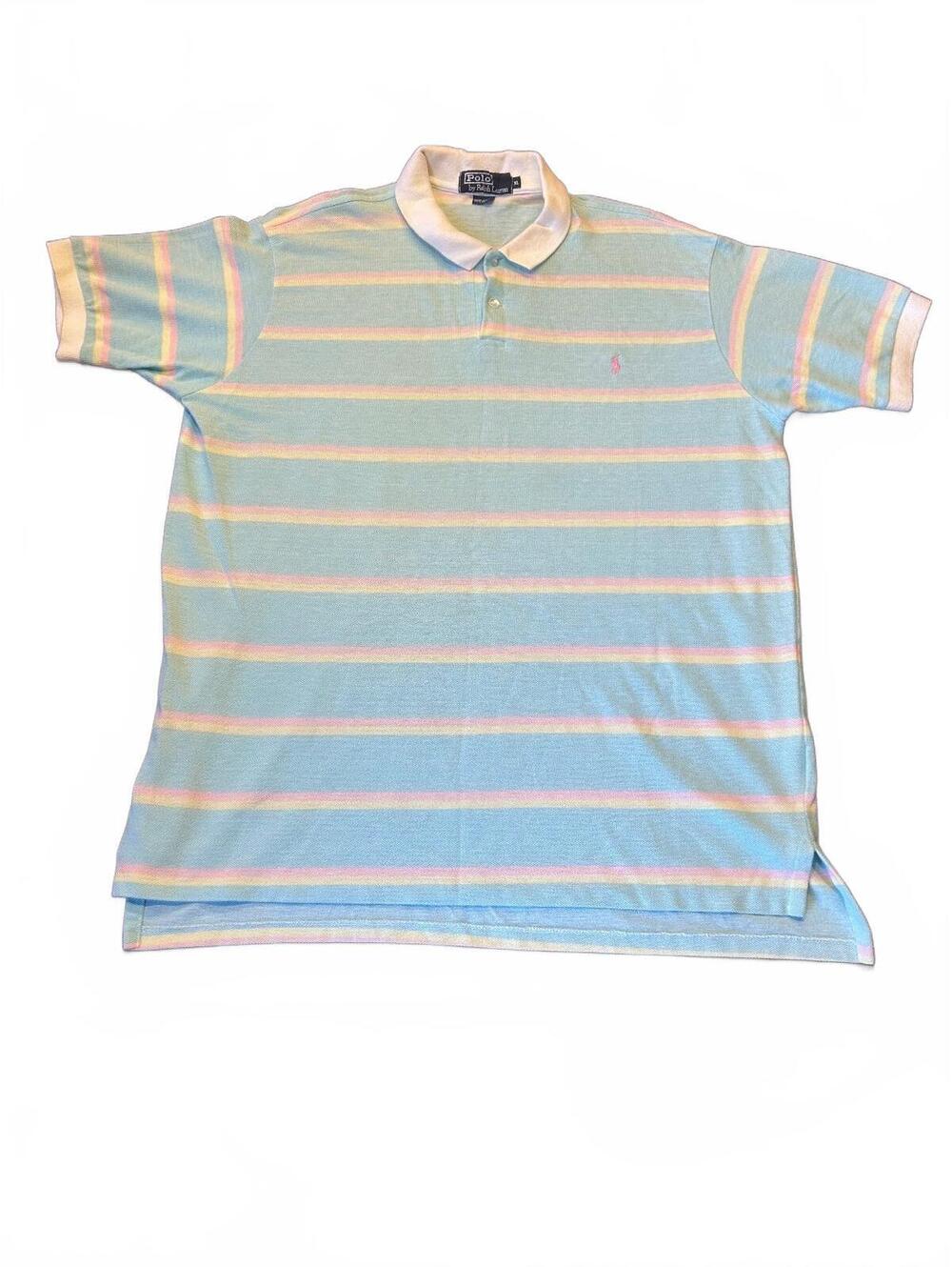 Polo Ralph Lauren pastel striped short sleeve polo shirt
